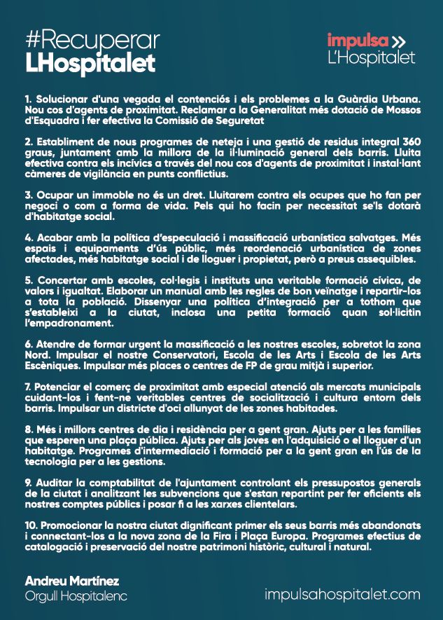 Decàleg Eleccions Municipals 2023